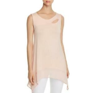 Avec Cut Out Handkerchief Hem Tank Top
